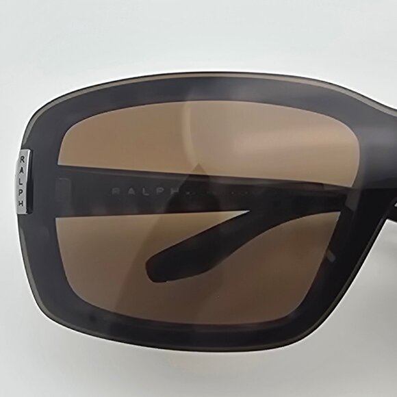 Ralph Lauren RA5019 510/73 Dark Tortoise Frame Brown Lens Shield Sunglasses